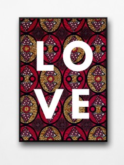 Framed poster - Love wax