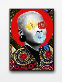 Affiche encadrée - Uburu (Wax pop art)