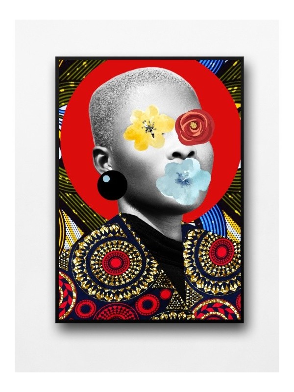 Framed poster - Uburu (Wax pop art)