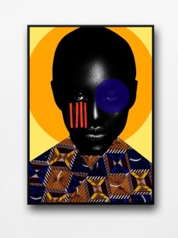 Framed poster - Onyx Eclipsis (Wax pop art)