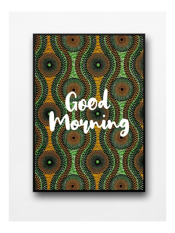Framed poster - Good morning wax