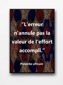 Framed poster - L'erreur - Accueil | Oueso - Contemporary Afro Art