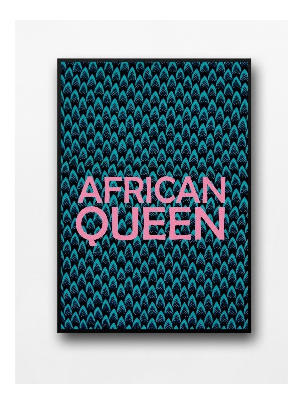 Framed poster - African Queen wax