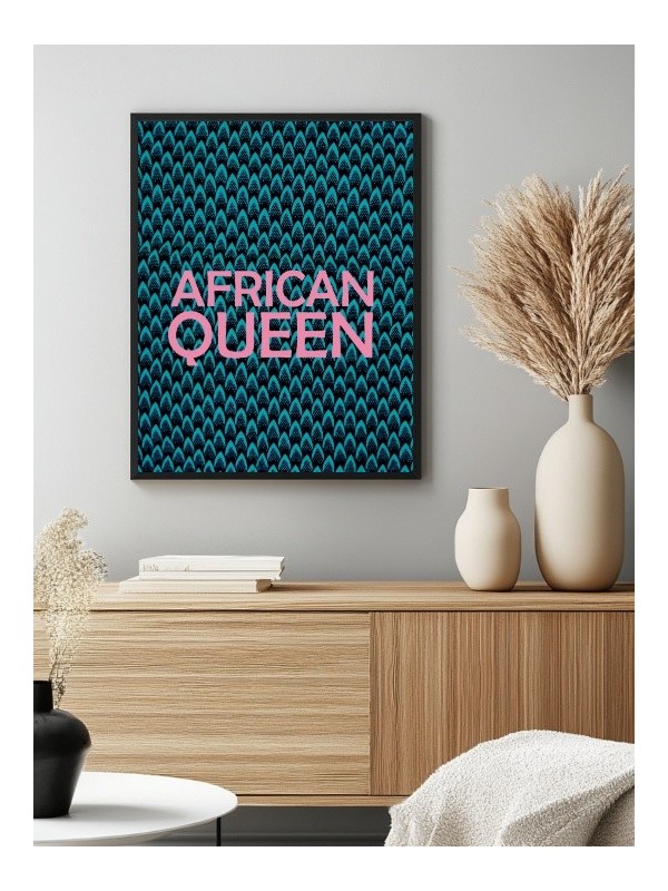 Framed poster - African Queen wax