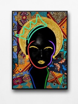 Affiche encadrée - Ulyr (Wax pop art) - Accueil | Oueso - Art Afro ...
