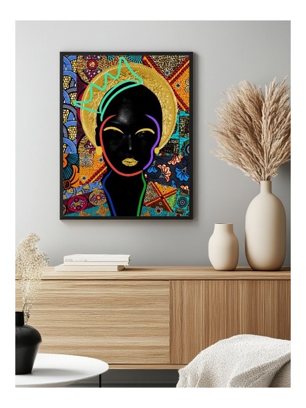 Framed poster - Ulyr (Wax pop art) - Accueil | Oueso - Contemporary...