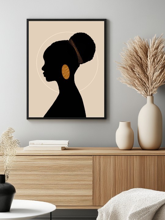 Affiche - Afro Ombre Figée Affiche - Afro Ombre Figée-Affiches-OUESO