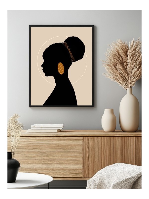 Affiche - Afro Ombre Figée Affiche - Afro Ombre Figée
