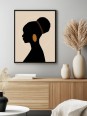 Affiche - Afro Ombre Figée Affiche - Afro Ombre Figée