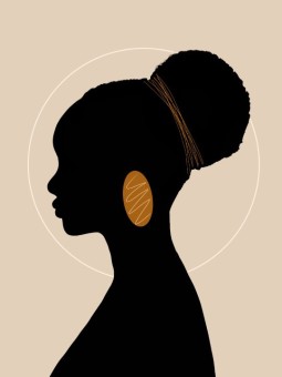 Affiche - Afro Ombre Figée