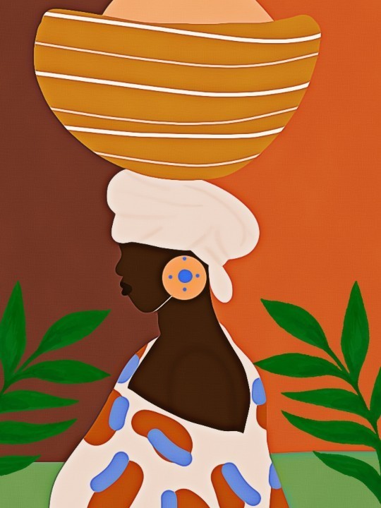 Poster - Afro femme-Posters-OUESO