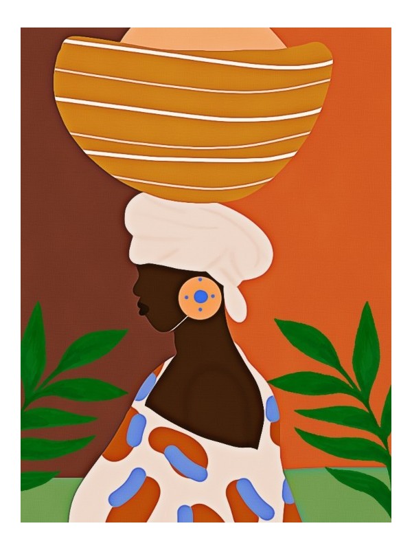 Poster - Afro femme