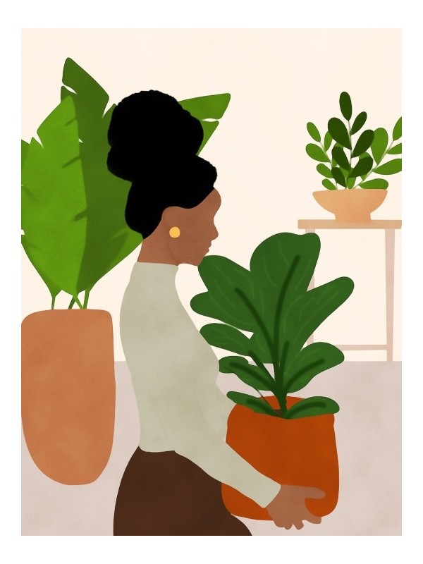 Poster - Afro plante