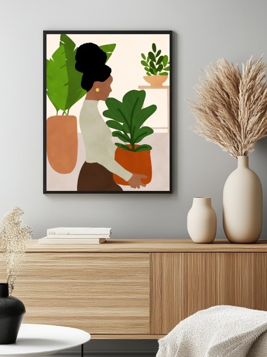 Affiche - Afro plante-Affiches-OUESO