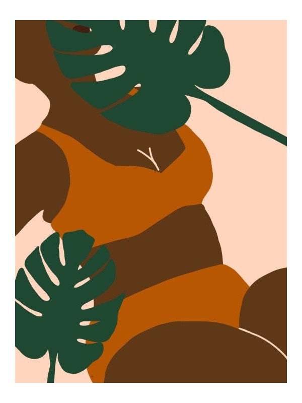 Affiche - Afro Silouhette