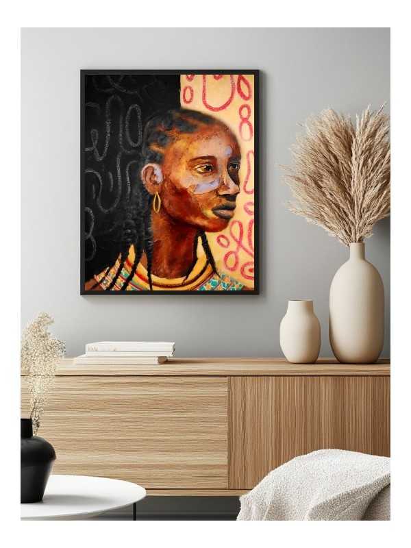 Affiche - Chaka - Accueil | Oueso - Art Afro Contemporain