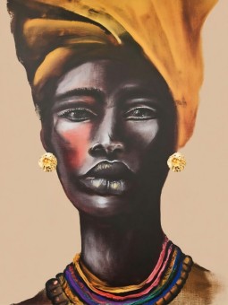 Affiche - Chuju - Accueil | Oueso - Art Afro Contemporain