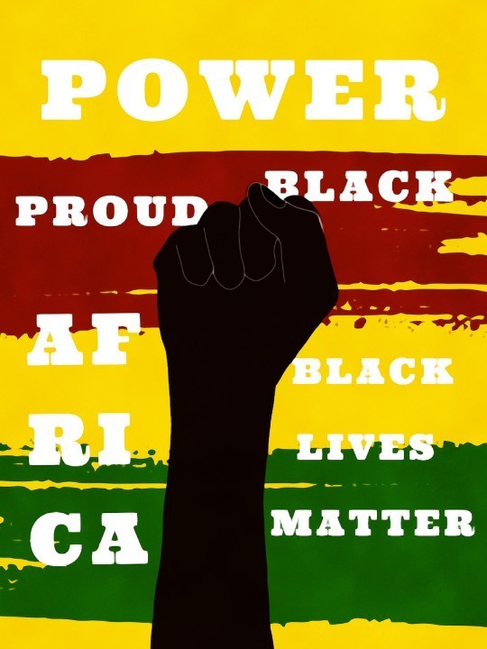 Poster - Afro lutte-Posters-OUESO