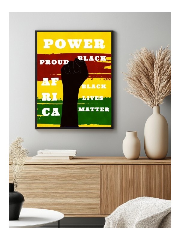 Poster - Afro lutte