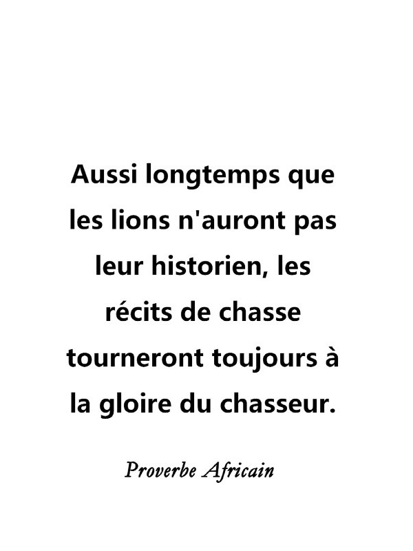 Poster - African proverb 6