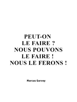Affiche - Citation Marcus Garvey 02