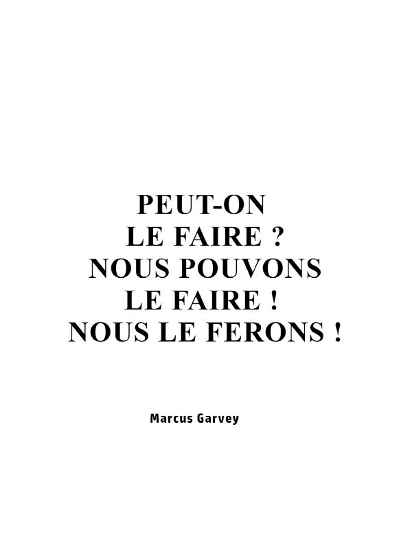 Poster - Quote Marcus Garvey 02