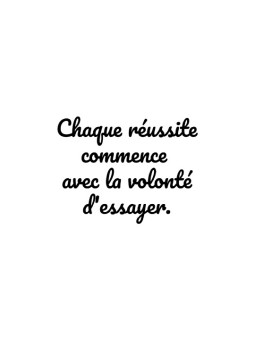 Affiche - Citation motivante