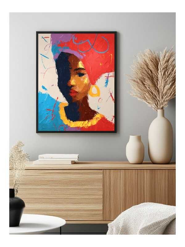 Affiche - Rouki - Accueil | Oueso - Art Afro Contemporain