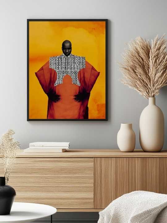 Poster - Bonhy - Accueil | Oueso - Contemporary Afro Art Poster - Bonhy-Accueil-OUESO