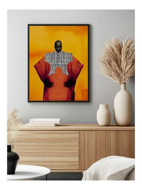 Poster - Bonhy - Accueil | Oueso - Contemporary Afro Art Poster - Bonhy - Accueil | Oueso - Contemporary Afro Art