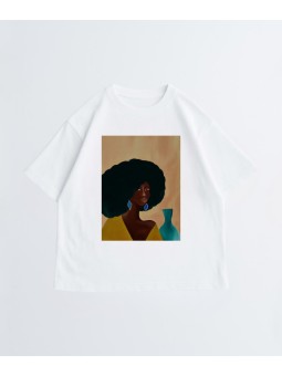 Unisex T-shirt - Loly - Accueil | Oueso - Contemporary Afro Art