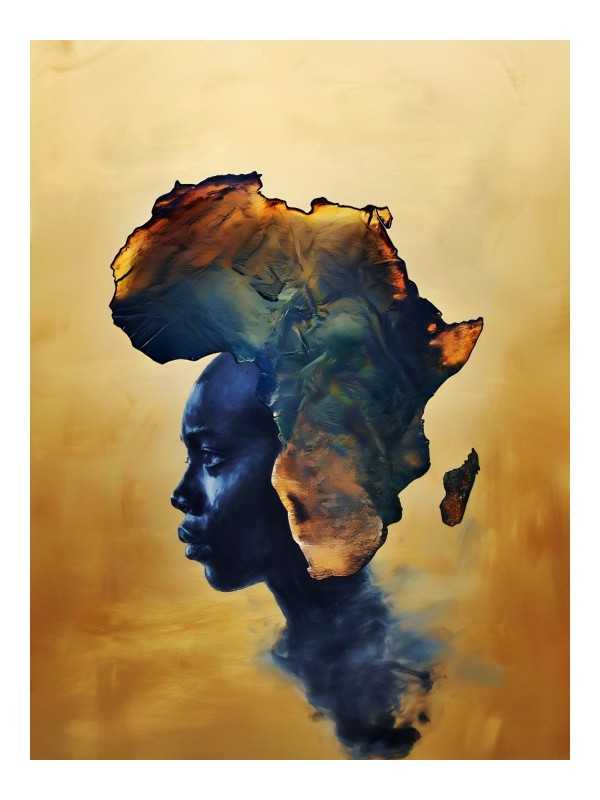 Affiche - Afrika - Accueil | Oueso - Art Afro Contemporain