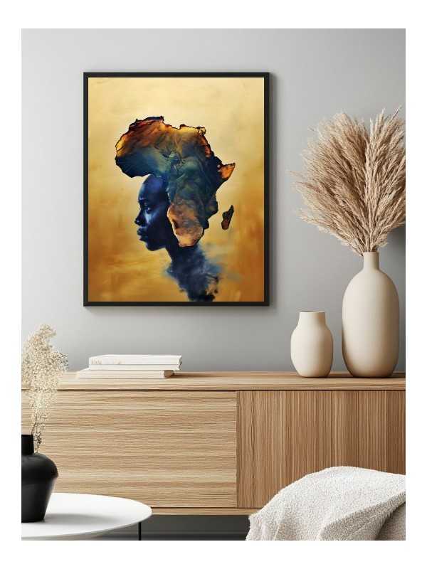 Affiche - Afrika - Accueil | Oueso - Art Afro Contemporain