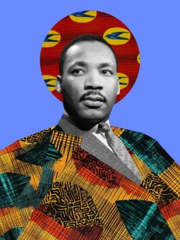 Affiche - Martin Luther King Wax - Accueil | Oueso - Art Afro Conte...