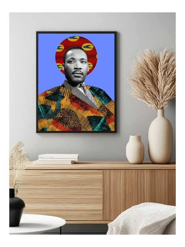 Affiche - Martin Luther King Wax - Accueil | Oueso - Art Afro Conte...