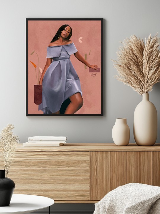 Affiche - Afro Mei Lune (PAPKOF) Affiche - Afro Mei Lune (PAPKOF)-Affiches-OUESO
