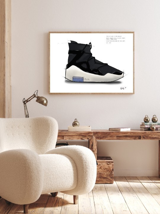 Affiche - Chaussure de sport (PAPKOF)-Affiches-OUESO
