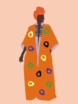 Affiche - Afro Sienna