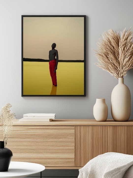 Affiche - Afro Noctambule céleste (Blvck vrtist)-Affiches-OUESO