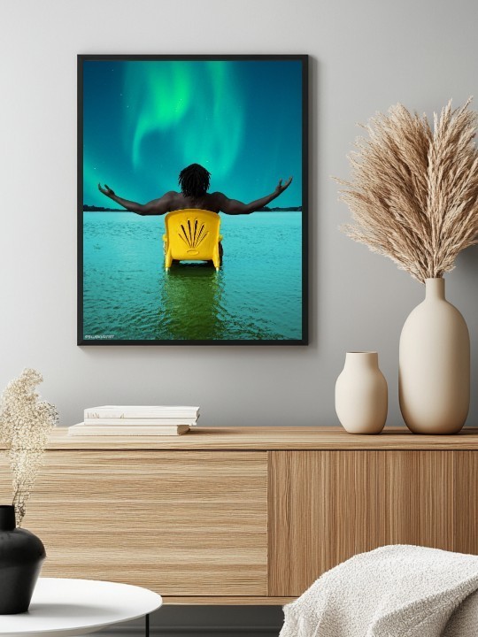 Affiche - Afro Kinedou (BLVCK VRTIST) Affiche - Afro Kinedou (BLVCK VRTIST)-Affiches-OUESO