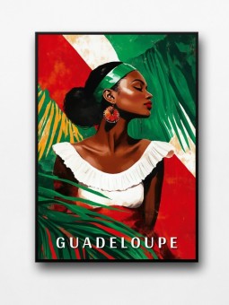 Affiche encadrée - Guadeloupe Art - Accueil | Oueso - Art Afro Cont...
