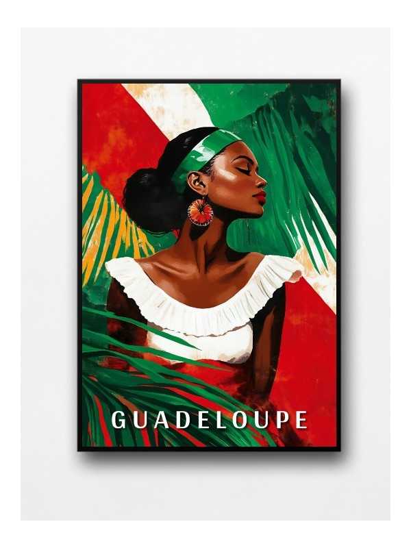 Affiche encadrée - Guadeloupe Art - Accueil | Oueso - Art Afro Cont...