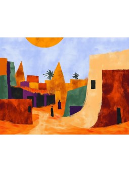 Affiche - Bada - Accueil | Oueso - Art Afro Contemporain
