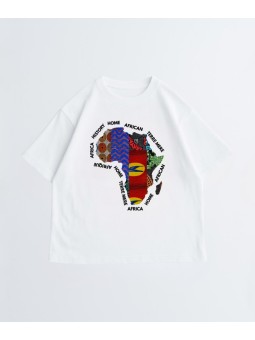 Unisex T-shirt - Afrique wax - Accueil | Oueso - Contemporary Afro Art