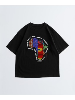 Unisex T-shirt - Afrique wax - Accueil | Oueso - Contemporary Afro Art