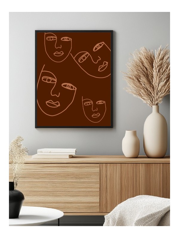 Poster - Monface - Accueil | Oueso - Contemporary Afro Art