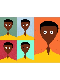 Affiche - Afro MAN - Accueil | Oueso - Art Afro Contemporain