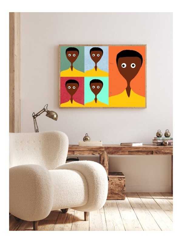 Poster - Afro MAN - Accueil | Oueso - Contemporary Afro Art