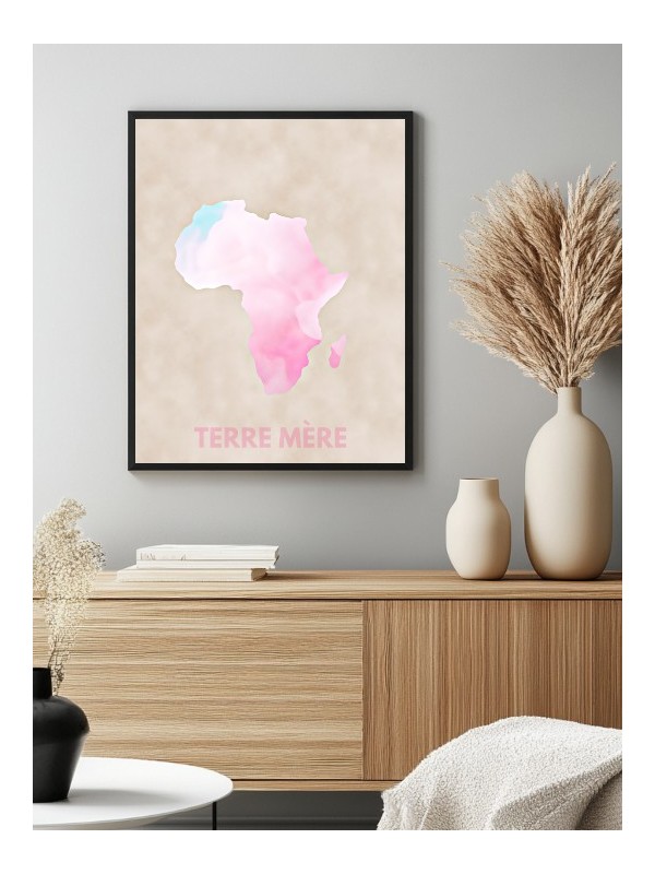 Affiche - Africa terre mère - Affiches | Oueso - Art Afro Contemporain Affiche - Africa terre mère - Affiches | Oueso - Art Afro Contemporain