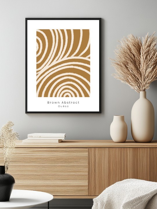 Affiche - Brown Abstract Affiche - Brown Abstract-Affiches-OUESO